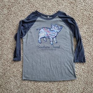 Southern trend baseball tee